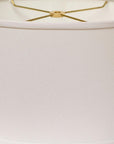 White No Slub Innsbruck Oval Lamp Shade
