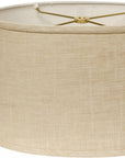 Light Yellow Linen Oval Lamp Shade