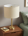 Beige Linen Oval Lamp Shade