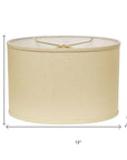 Beige Linen Oval Lamp Shade