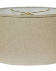 Dark Brown Linen Oval Lamp Shade