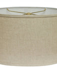 Dark Brown Linen Oval Lamp Shade
