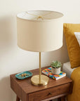 Ivory No Slub Innsbruck Oval Lamp Shade