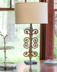 Ivory No Slub Innsbruck Oval Lamp Shade