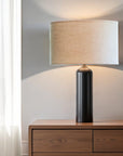 Light Yellow Linen Oval Lamp Shade