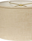 Light Yellow Linen Oval Lamp Shade