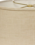 Light Yellow Linen Oval Lamp Shade