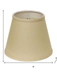 Beige Linen Empire Lamp Shade