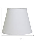 White No Slub Innsbruck Empire Lamp Shade