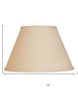 Beige Linen Empire Lamp Shade