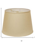 Beige Linen Empire Lamp Shade