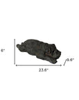 24" Sleepy Bulldog Indoor Outdoor Statue