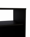 23" Black Wood Nightstand