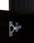 23" Black Wood Nightstand