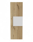 Light Oak and White Multi Purpose Vertical Hanging Cabinet