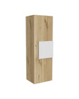Light Oak and White Multi Purpose Vertical Hanging Cabinet