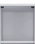 12" White Wood Linen Cabinet