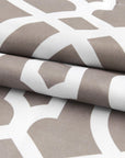 84" Taupe Trellis Black Out Window Curtain Panel