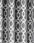 84" Gray Trellis Black Out Window Curtain Panel