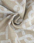 84” Sand Interlock Pattern Window Curtain Panel