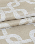 84” Sand Interlock Pattern Window Curtain Panel