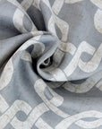 84” Silver Interlock Pattern Window Curtain Panel