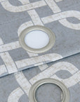 84” Silver Interlock Pattern Window Curtain Panel