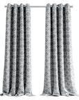 84” Silver Interlock Pattern Window Curtain Panel
