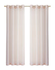 Set of Two 84" Blush Solid Modern Window Panels
