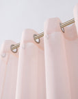 Set of Two 84" Blush Solid Modern Window Panels
