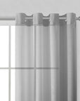 Set of Two 84" Silver Solid Modern Window Panels