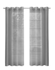 Set of Two 84" Silver Solid Modern Window Panels
