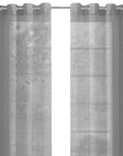 Set of Two 84" Silver Solid Modern Window Panels