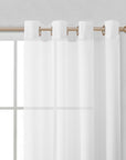Set of Two 84" White Solid Modern Window Panels