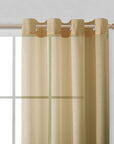 Set of Two 84" Tan Solid Modern Window Panels