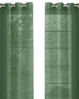 Set of Two 84" Sage Solid Modern Window Panels