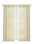 Set of Two 84" Beige Solid Modern Window Panels