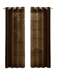 Set of Two 84" Chocolate Solid Modern Window Panels