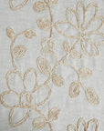 Set of Two 84" Tan Floral Embroidered Window Panels