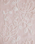 Set of Two 84" Blush Floral Embroidered Window Panels