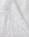 Set of Two 84" White Floral Embroidered Window Panels