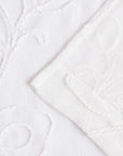 Set of Two 84" White Boho Embroidered Window Panels