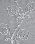 Set of Two 84" Silver Boho Embroidered Window Panels