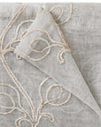 Set of Two 96" Beige Boho Embroidered Window Panels