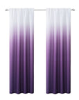 Set of Two 84" Purple Ombre Window Curtain Panels