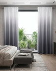Set of Two 84" Black Ombre Shades Window Panels