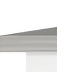 White and Gray 41" Kitchen Island With Storage