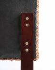 Brown Natural and Rustic Woven Banana Leaf Straight Queen Size Headboard