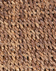 Brown Natural and Rustic Woven Banana Leaf Straight Queen Size Headboard