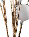 46" Gold 11 LED Novelty Floor Lamp With White